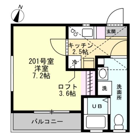 エメラルドプライム本牧の間取り