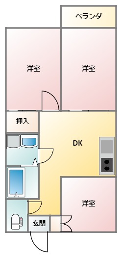 ドルフィンスルーIIの間取り