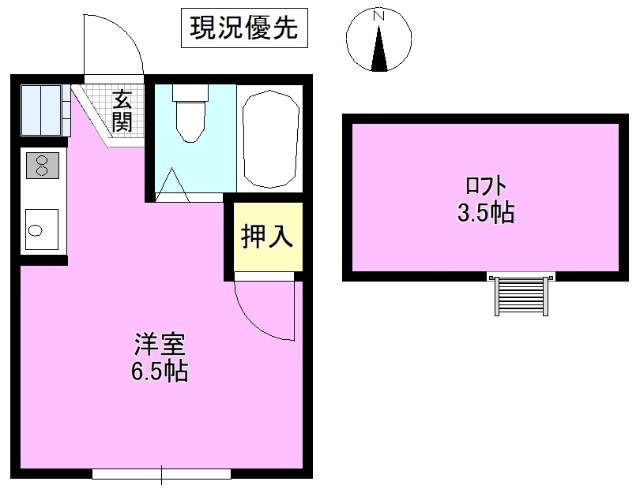 メゾン岡の宮　Ｃの間取り