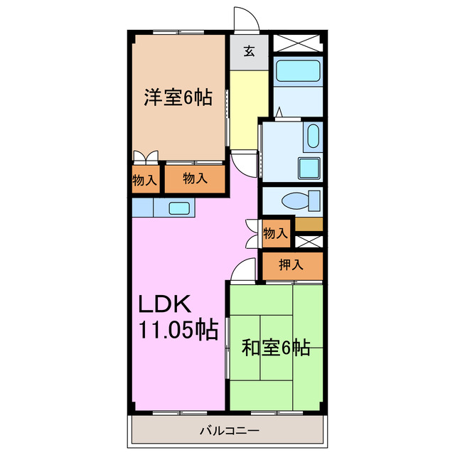 レジデンス香久山の間取り