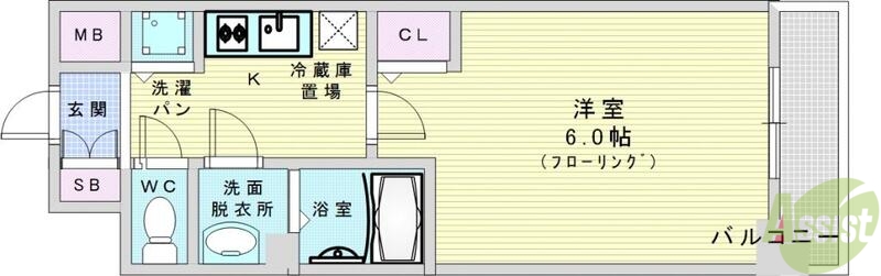 プレサンス天満橋チエロの間取り