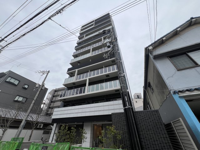 【プレサンス海老江ジャルダンの建物外観】