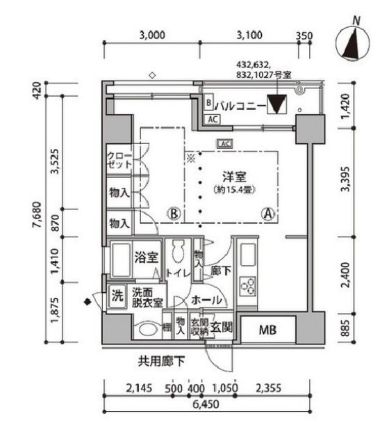 【江東区東雲のマンションの間取り】