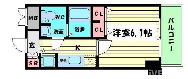 プレサンス松屋町グレースの間取り