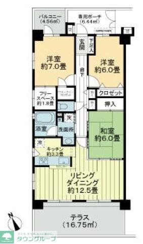 浦安市富士見のマンションの間取り