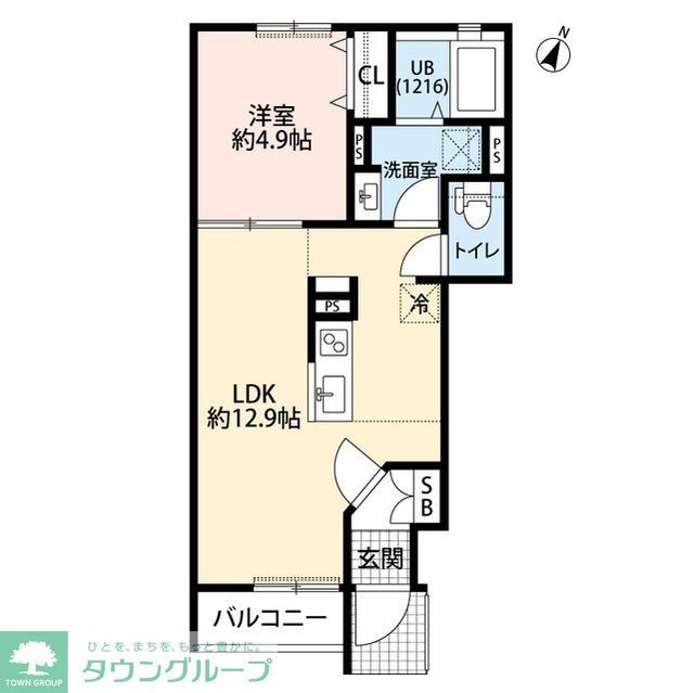 【松戸市二十世紀が丘丸山町のアパートの間取り】