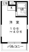 神戸市東灘区御影石町のマンションの間取り