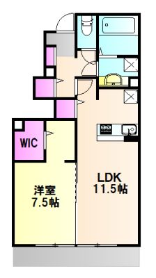 川崎市多摩区菅のアパートの間取り