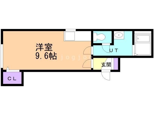 札幌市豊平区豊平五条のアパートの間取り