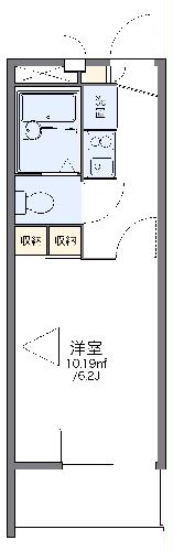 レオパレスフルール竹ノ下の間取り