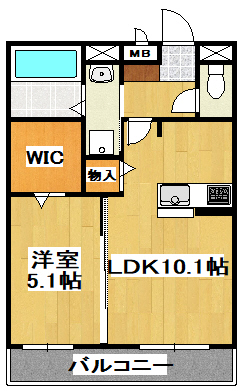 マンションパピルスIIの間取り