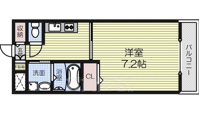 堺市北区東浅香山町のマンションの間取り