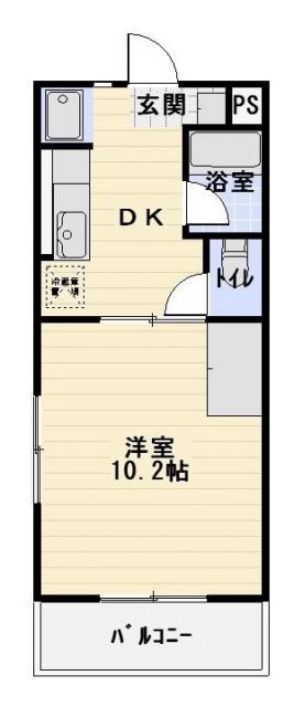 静岡市清水区馬走のマンションの間取り