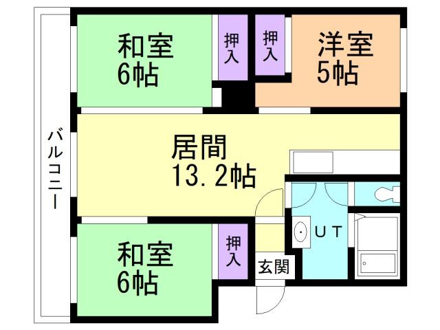 レジデンス森の間取り