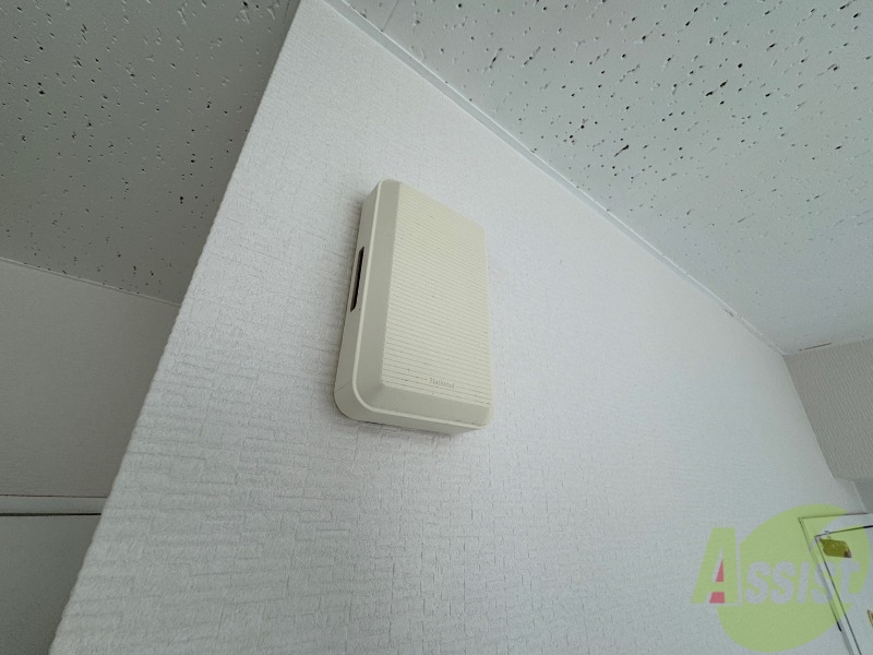 セキュリティ　来客時にはこちらのチャイムが鳴りますよ。