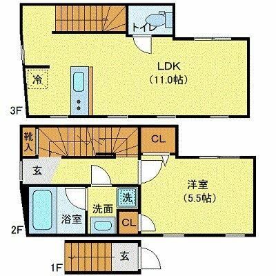 プライベートプレイス広尾の間取り写真