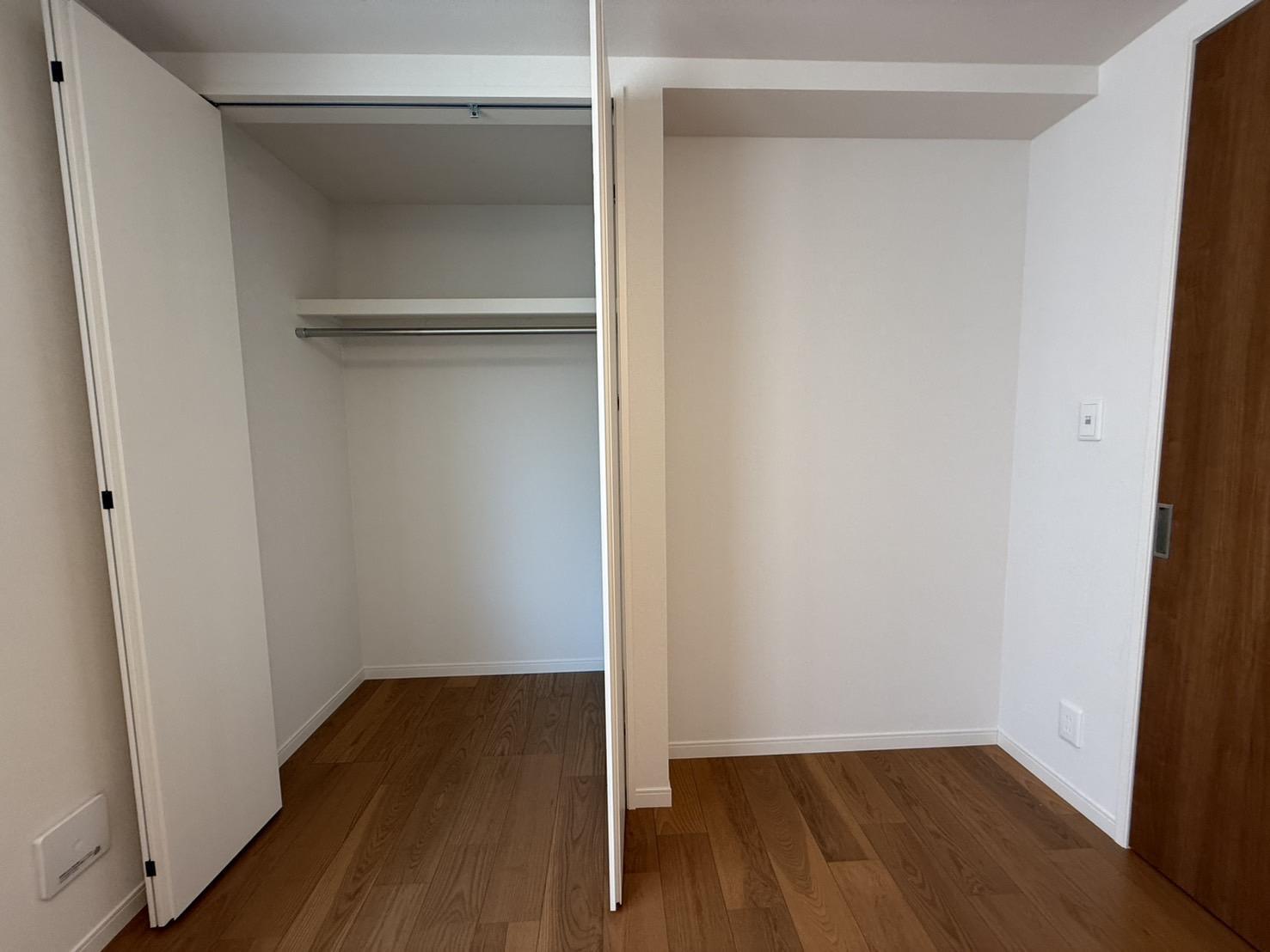 収納　寝室の収納です