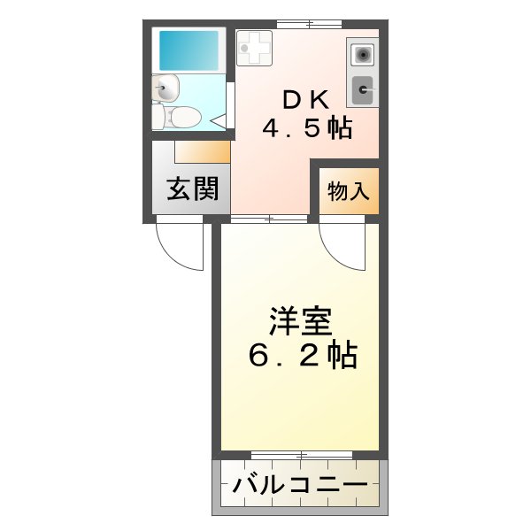 MJハイツ塩屋の間取り写真