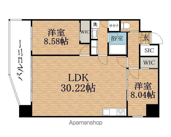 地下鉄谷町線 天満橋駅 徒歩4分 15階建 築1年の間取り写真