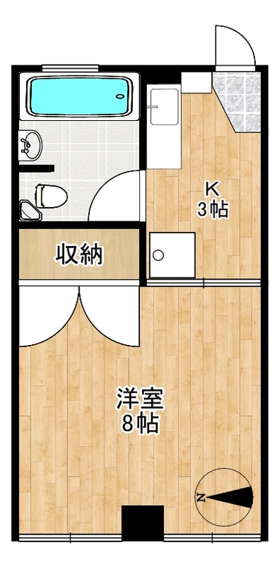 本村ハイツの間取り写真
