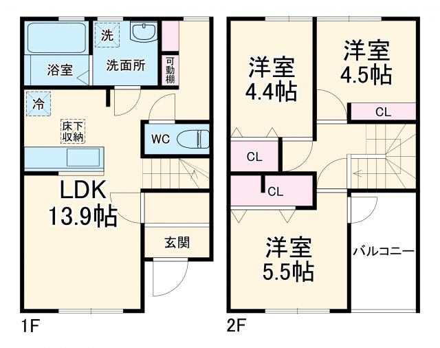 リーブルファイン蓮田緑町の間取り写真