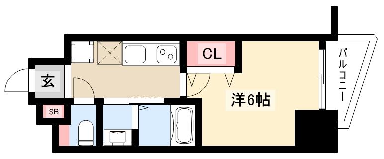 エステムコート名古屋千種グレイスの間取り写真