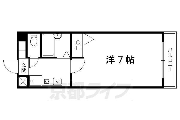 サンパレス紫野の間取り写真