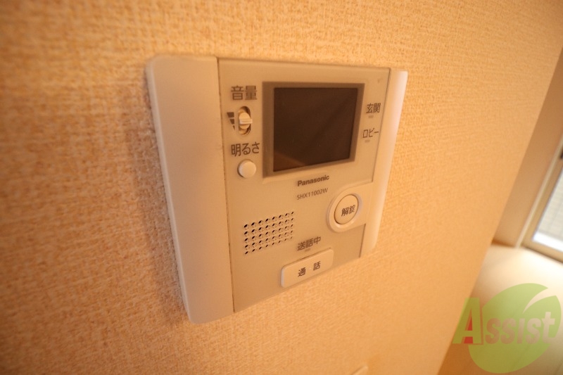 セキュリティ　防犯面にも安心のモニターホン付き