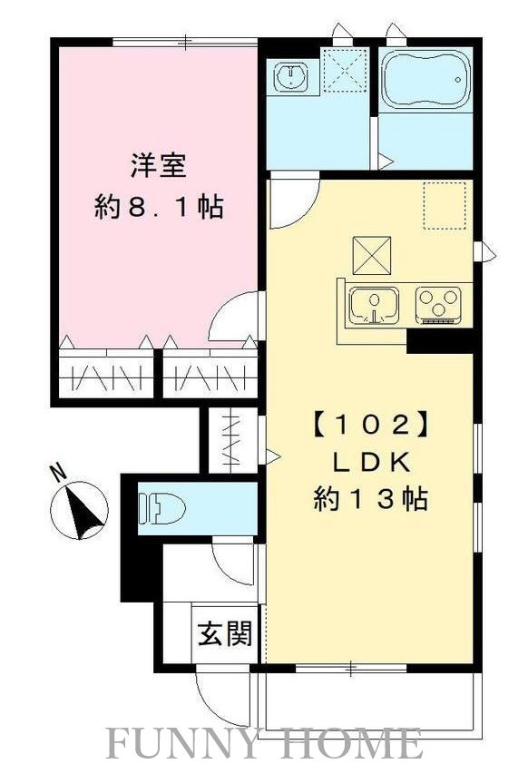 テラス中の原の間取り写真