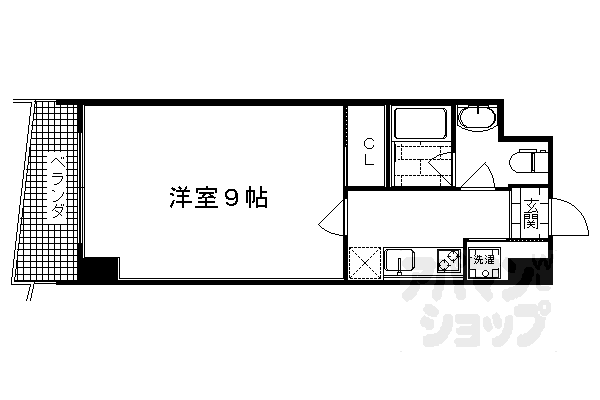 阪急京都線 西京極駅 徒歩2分 7階建 築16年の間取り写真