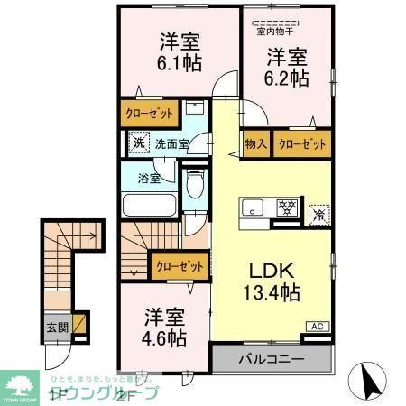 フルールAの間取り写真
