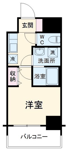 Crane Court Tsurumiの間取り写真