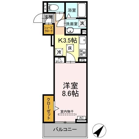 D crest 草薙2丁目の間取り写真