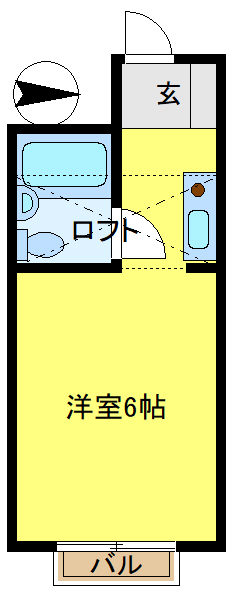 マンション杉坂の間取り写真