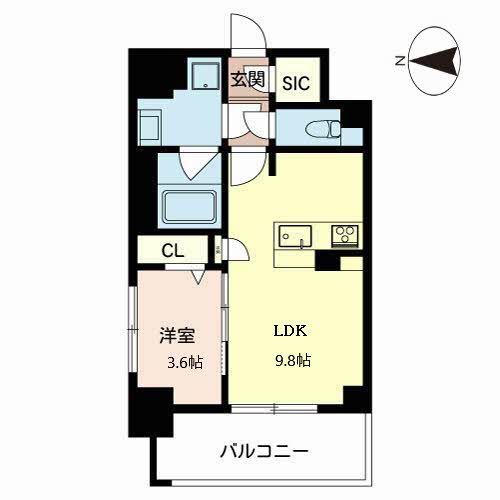 エクラージュ御池の間取り写真