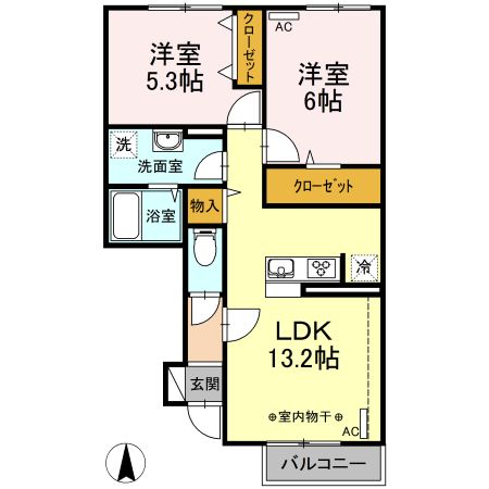 Dーroom東泉町 Cの間取り写真