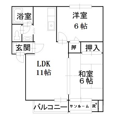 ファミーユ野々市の間取り