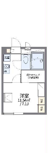 レオパレスアップヒル陣山の間取り