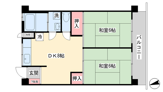 グランドール久が原の間取り