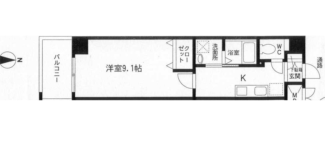 名古屋市千種区今池のマンションの間取り