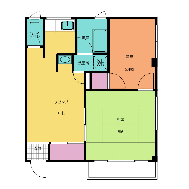 地濃マンションの間取り