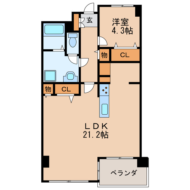 ライオンズマンション東桜の間取り