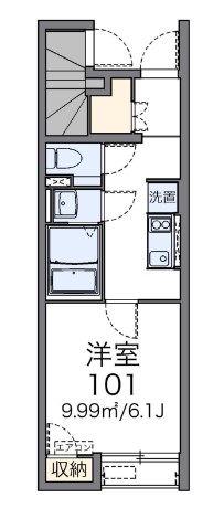 東京都中野区沼袋２（アパート）の賃貸物件の間取り