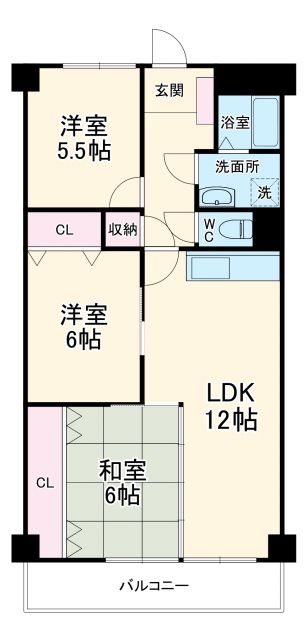 ハイマート豊中の間取り