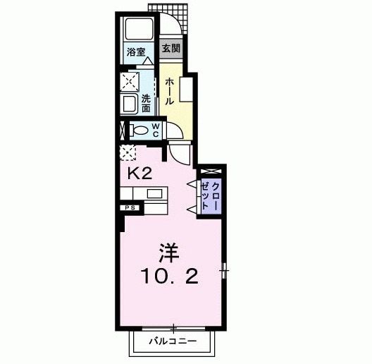 北九州市門司区旧門司のアパートの間取り