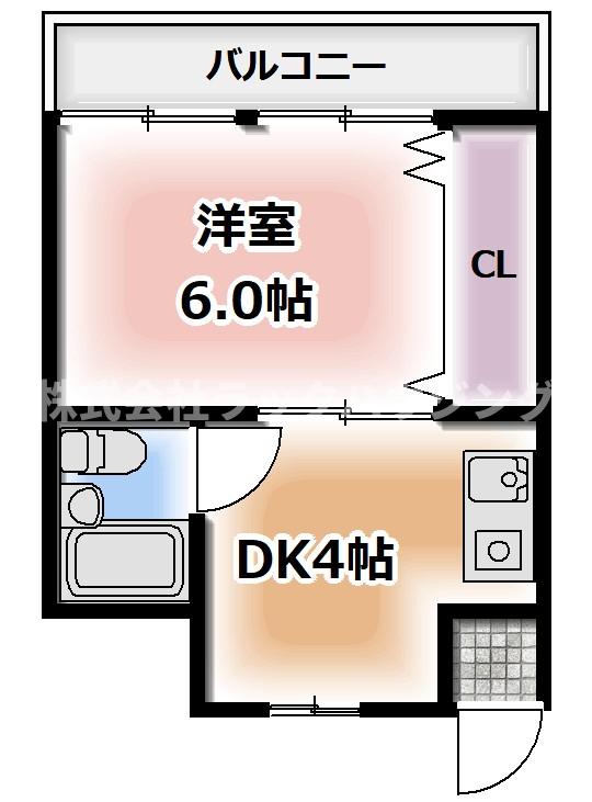 寝屋川市美井町のマンションの間取り