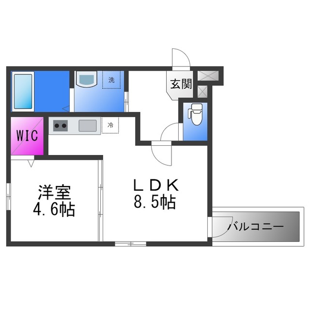 フジパレス吉田EASTの間取り