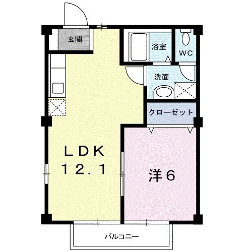 富士市石坂のアパートの間取り