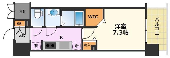 パルティール高畑アネックスの間取り