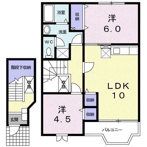 【ラ・パルムドールIの間取り】